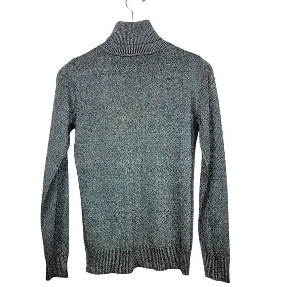 Joseph A. Metallic Shimmer Rayon Knit Turtleneck Sweater - Size  S - Picture 4 of 7